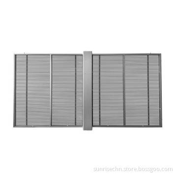 LED Display Screen with Glass Window Wall Mesh for Commercial Centers: P3.91 Transparent Flexible Solution